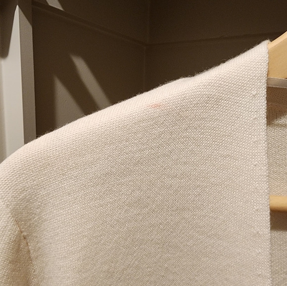 Kobi Halperin open front Ivory sweater, size large - Picture 6 of 10